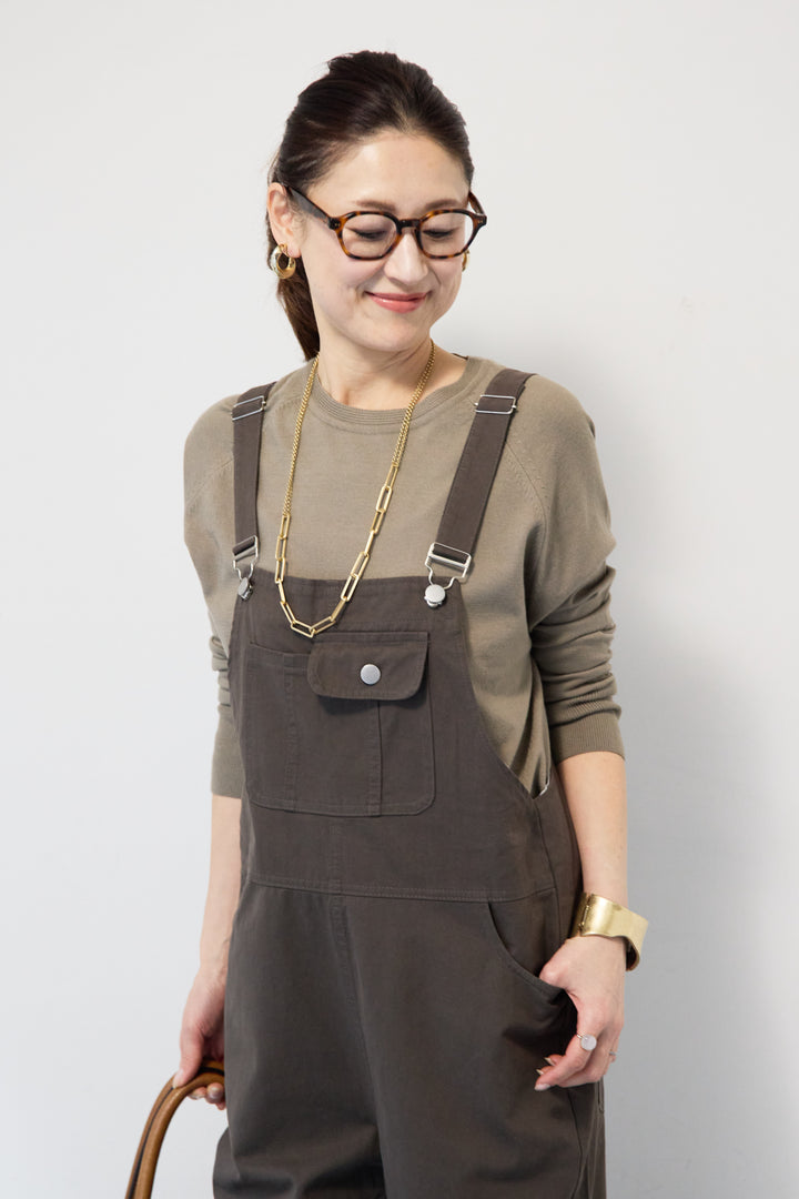 フロントポケット サロペットパンツ