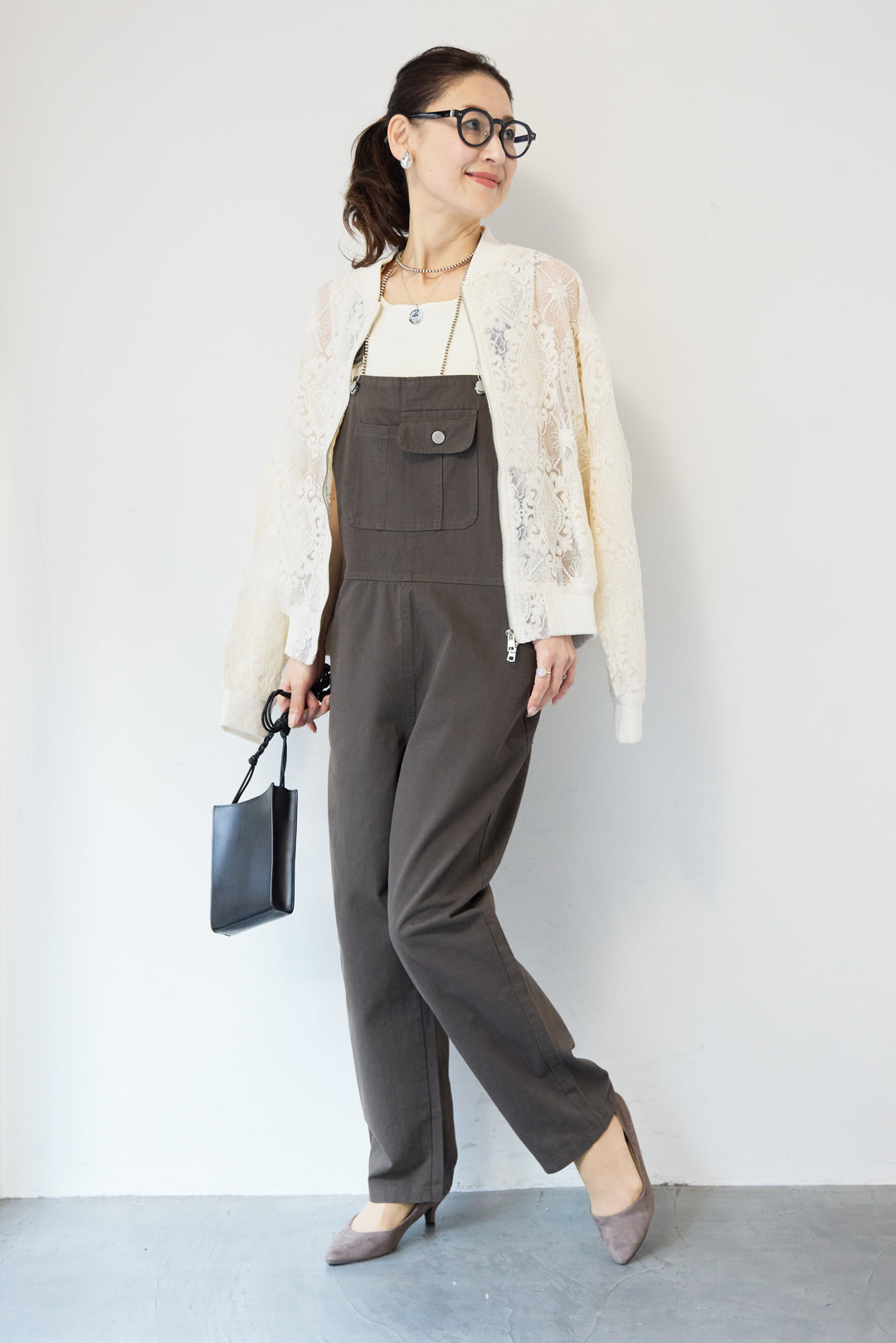 レースシアーブルゾン