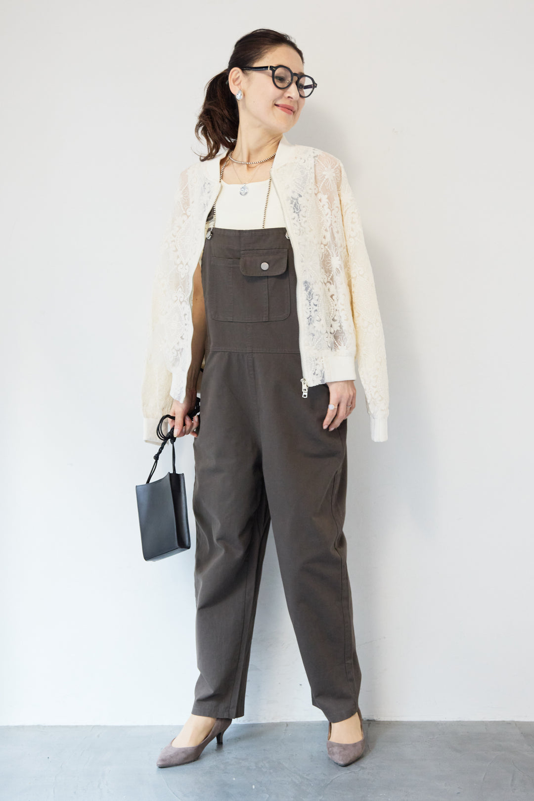 レースシアーブルゾン