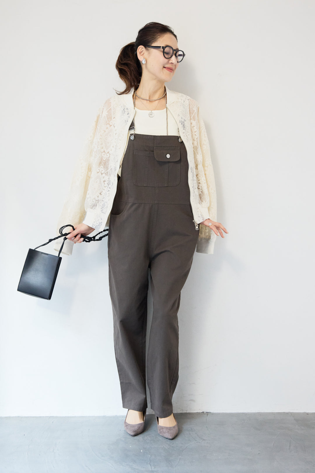 レースシアーブルゾン