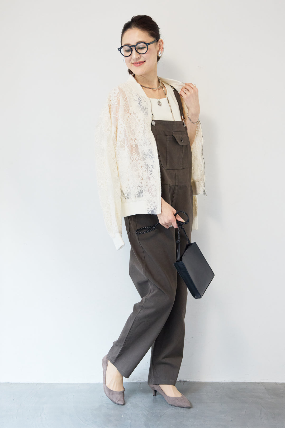 レースシアーブルゾン