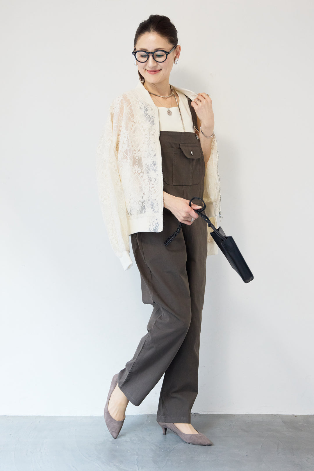 レースシアーブルゾン