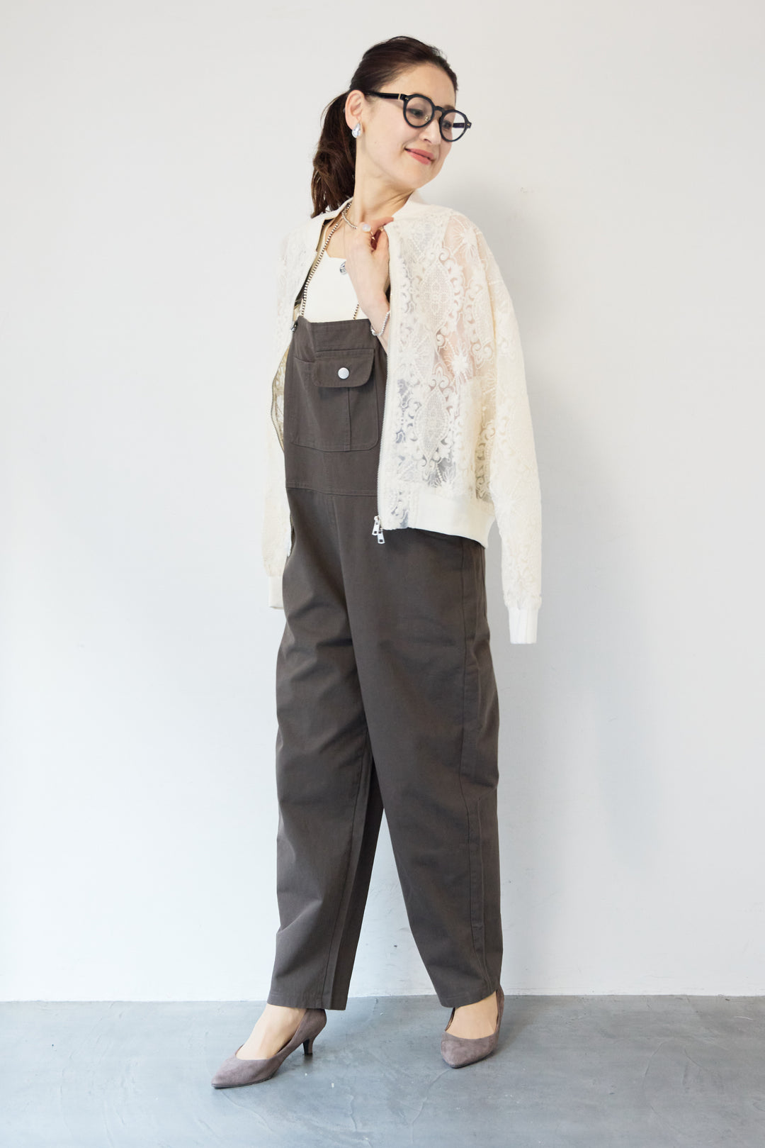 レースシアーブルゾン