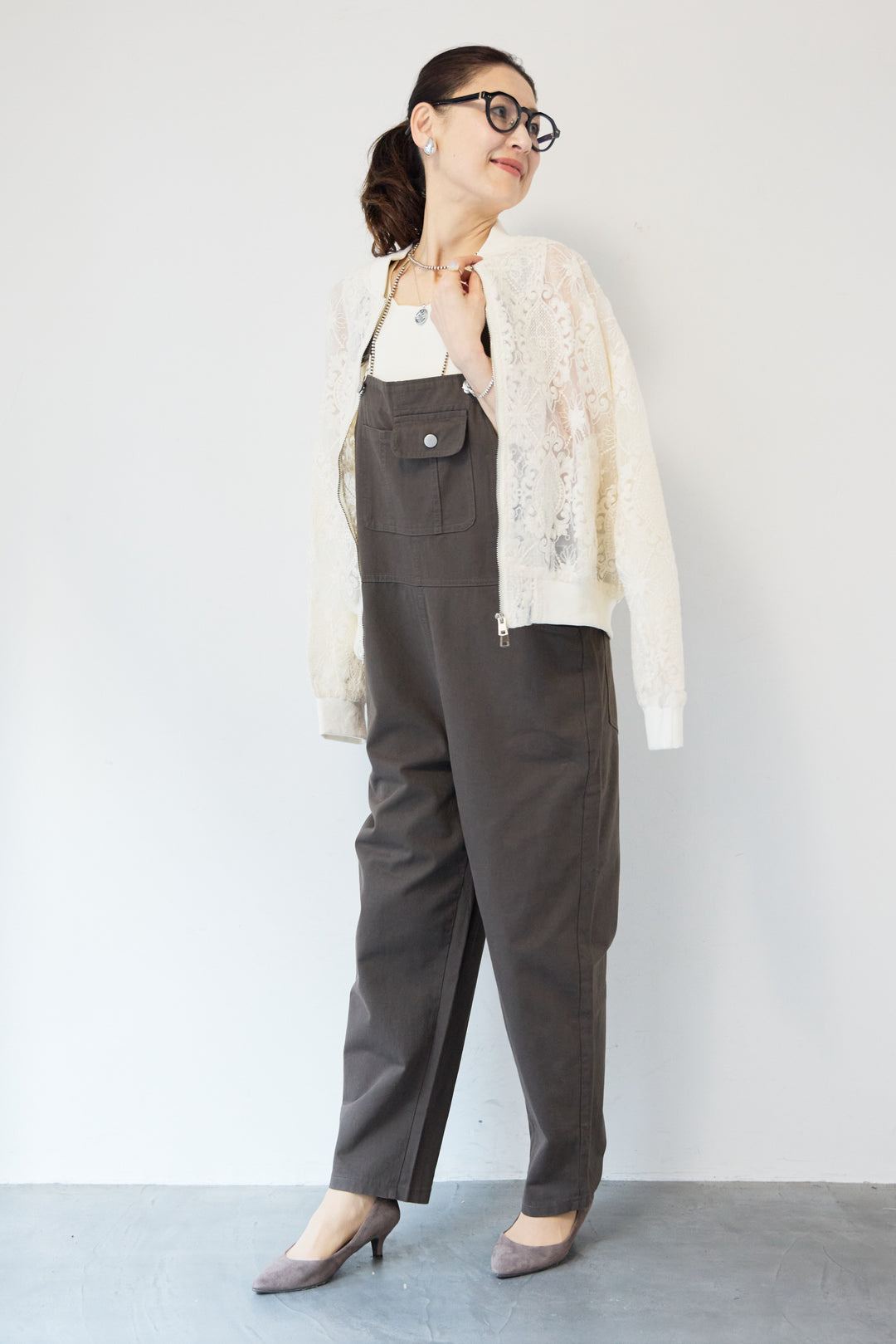 レースシアーブルゾン