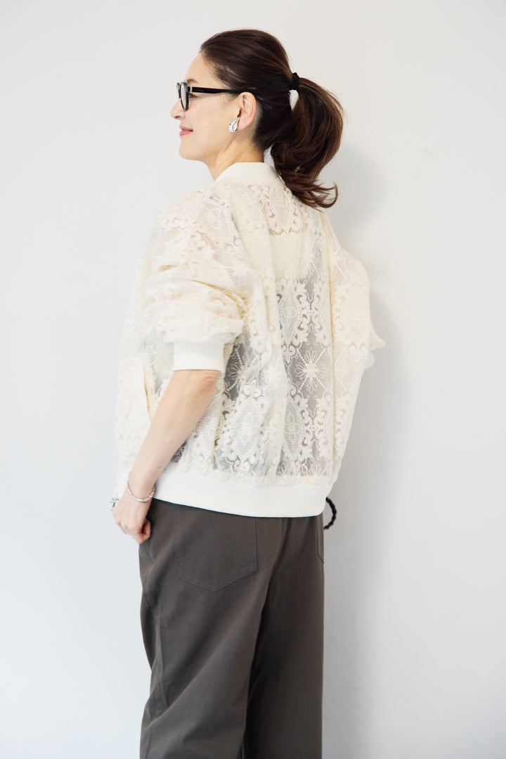 レースシアーブルゾン