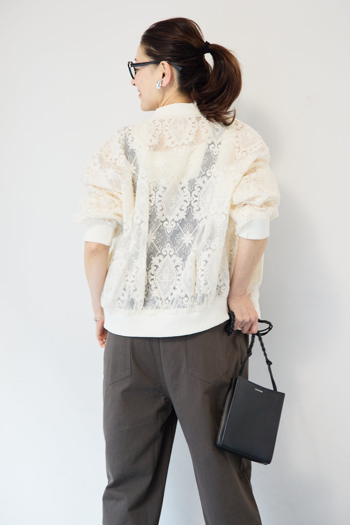 レースシアーブルゾン