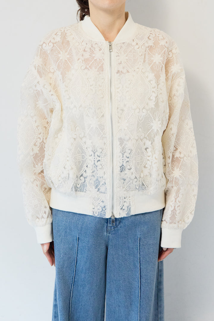 レースシアーブルゾン