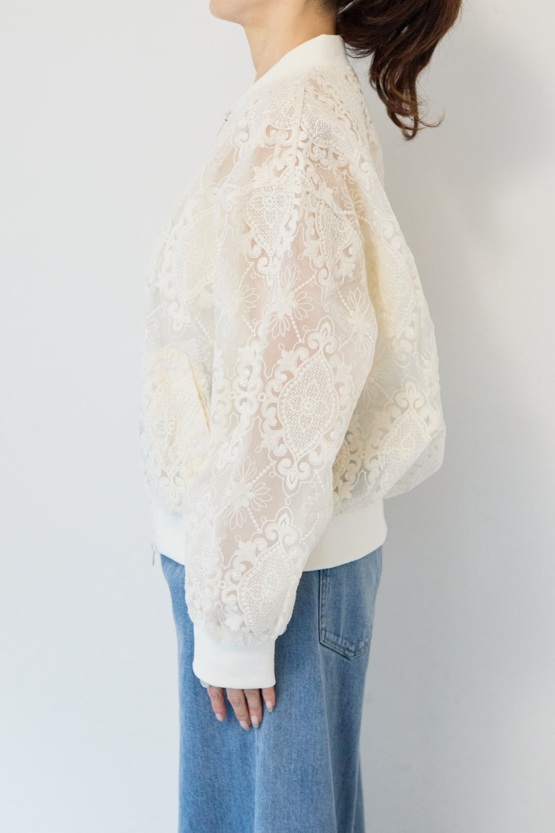 レースシアーブルゾン