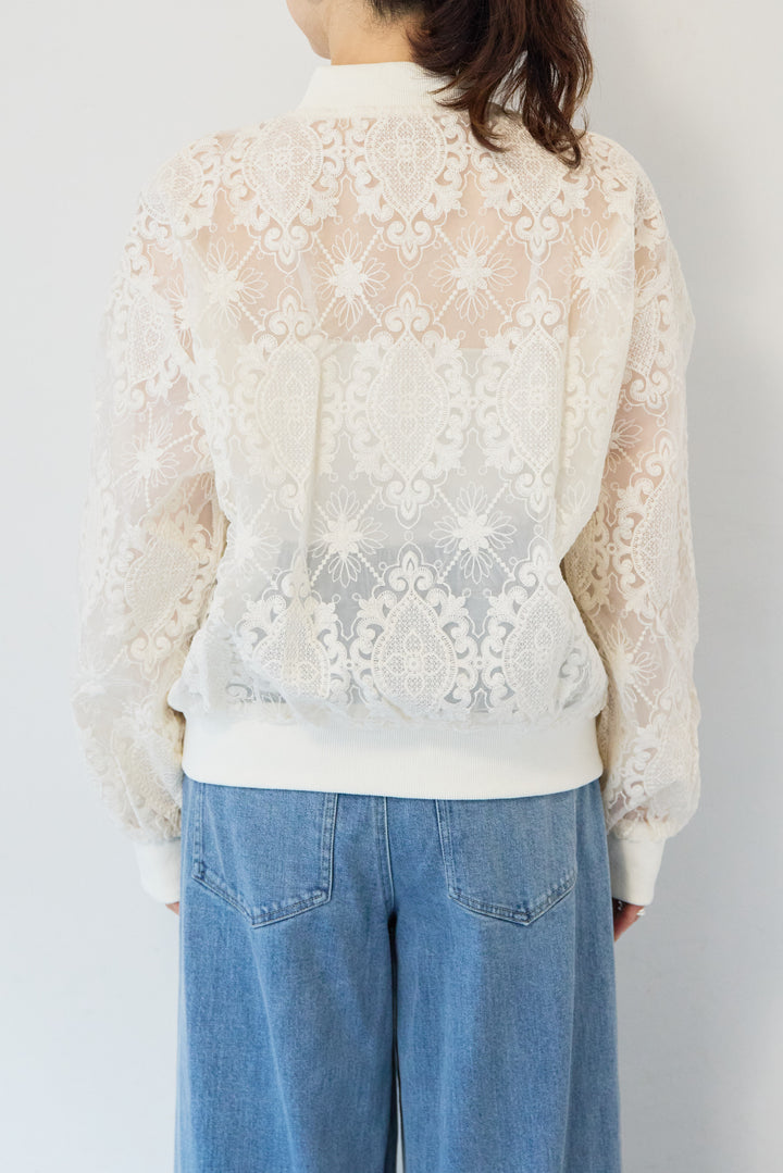 レースシアーブルゾン