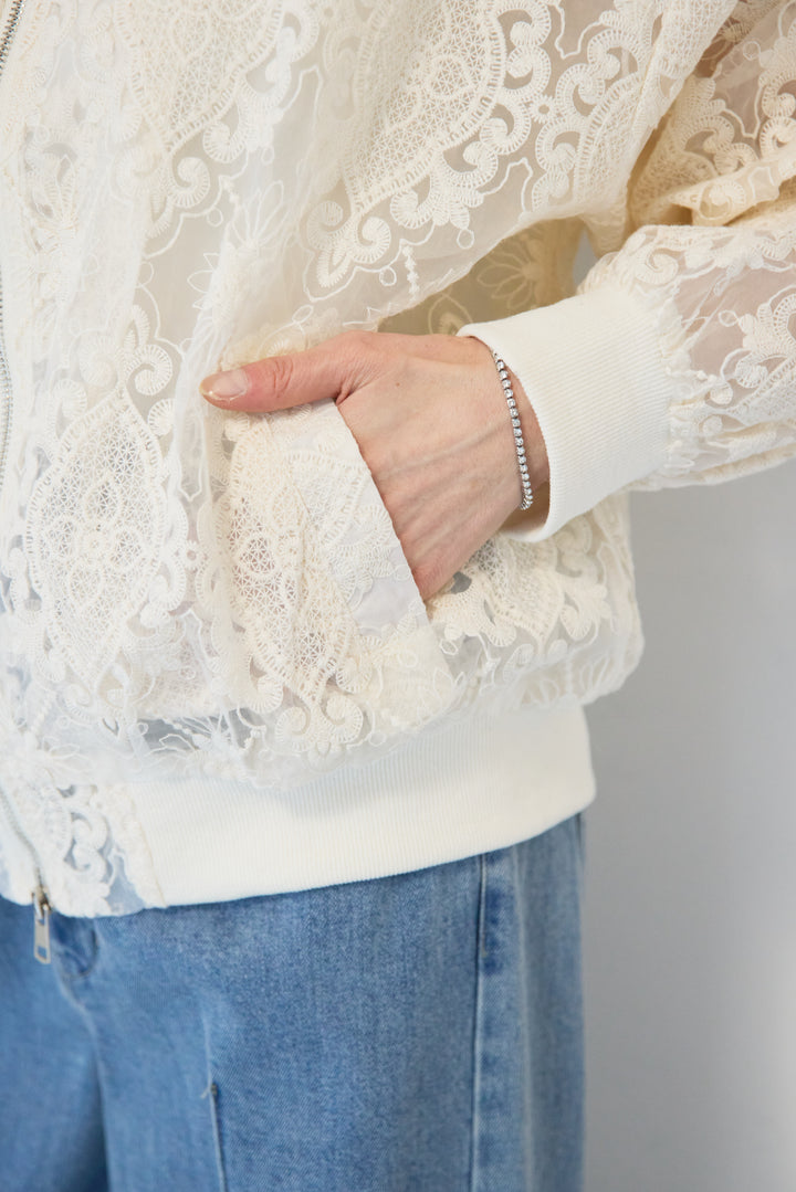 レースシアーブルゾン