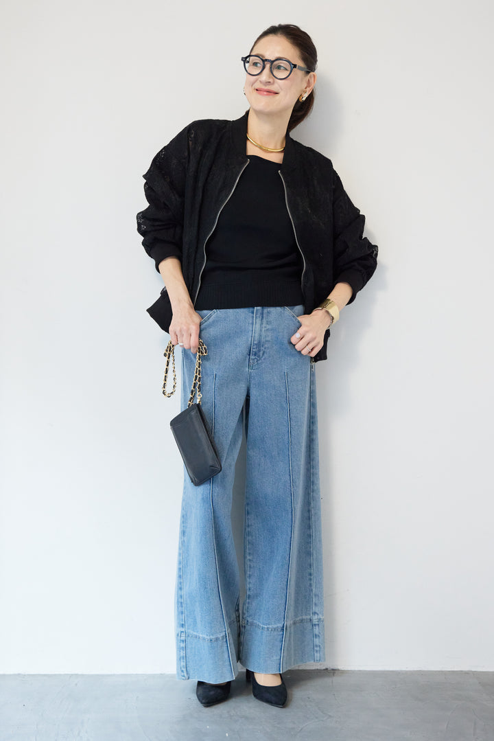 レースシアーブルゾン