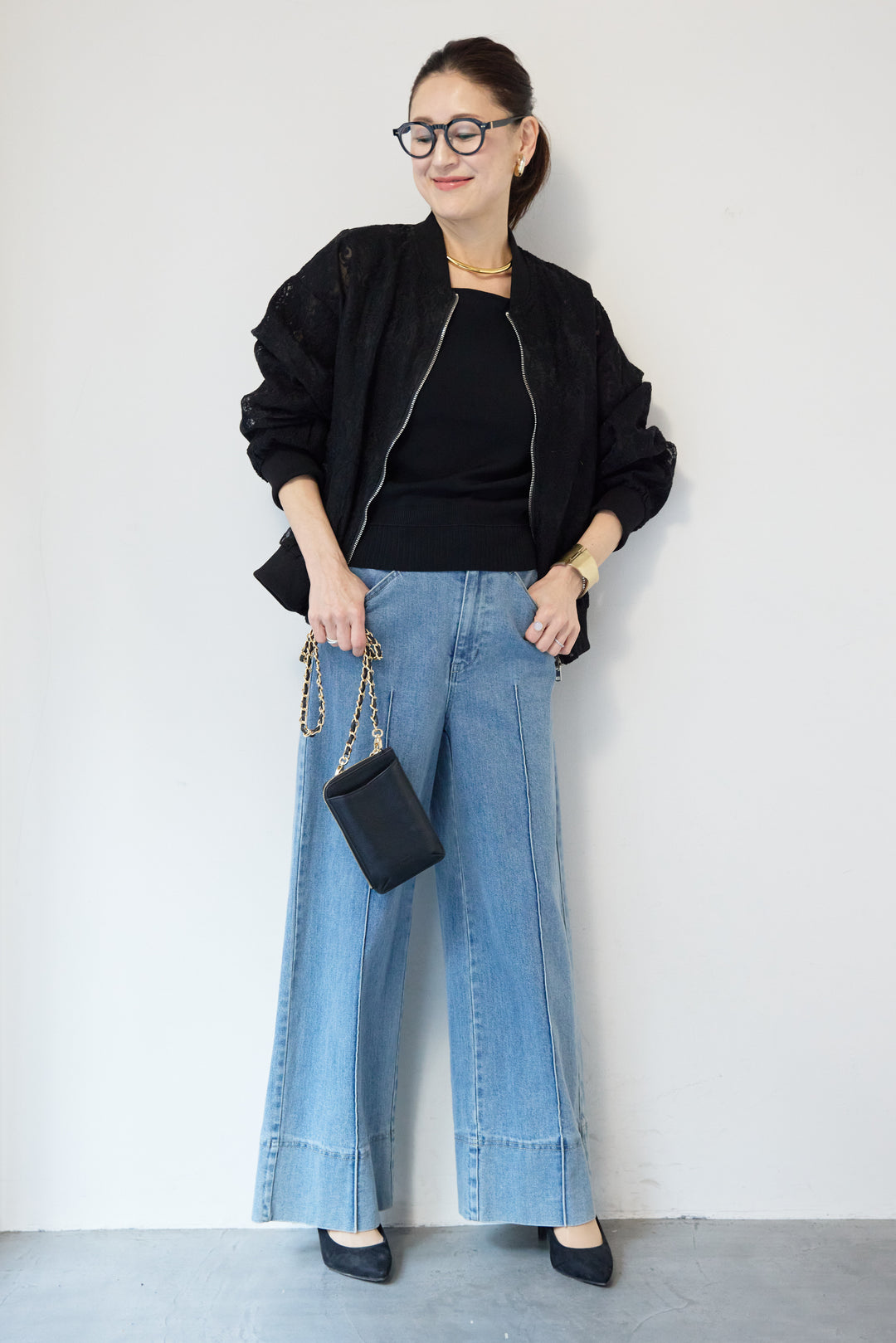 レースシアーブルゾン