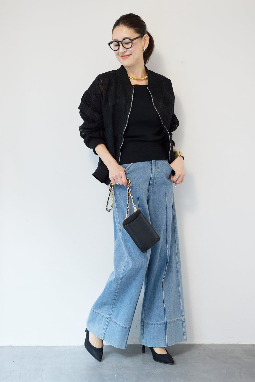 レースシアーブルゾン