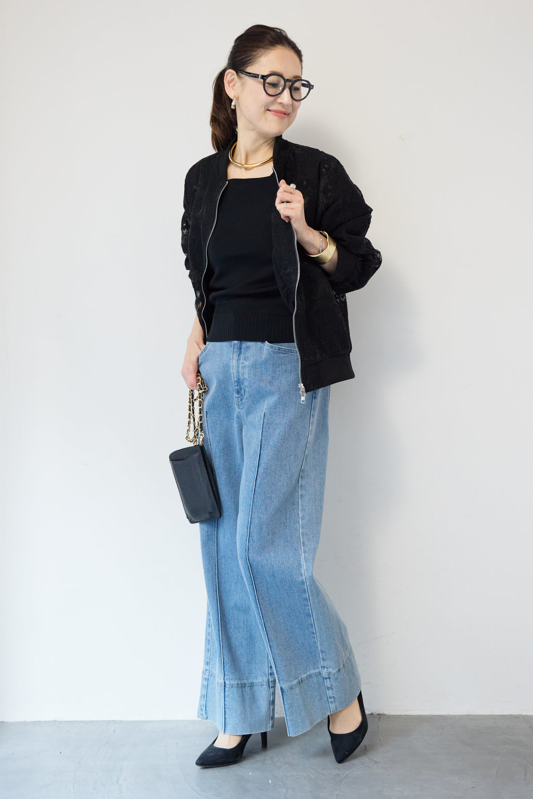 レースシアーブルゾン