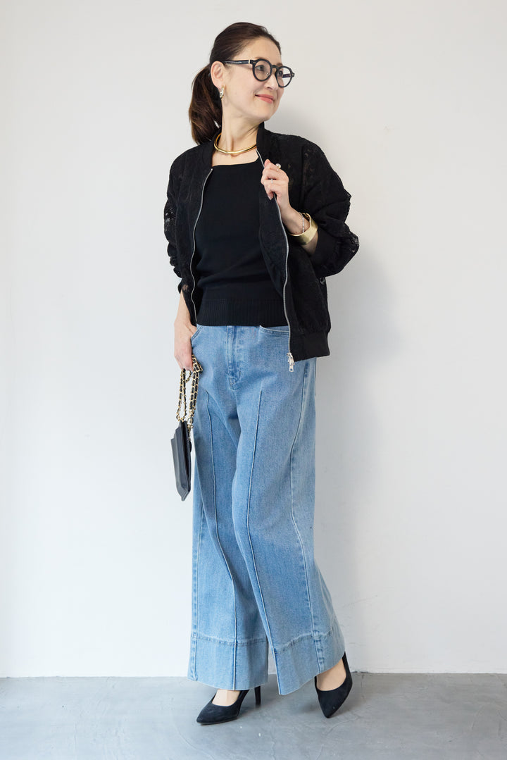 レースシアーブルゾン