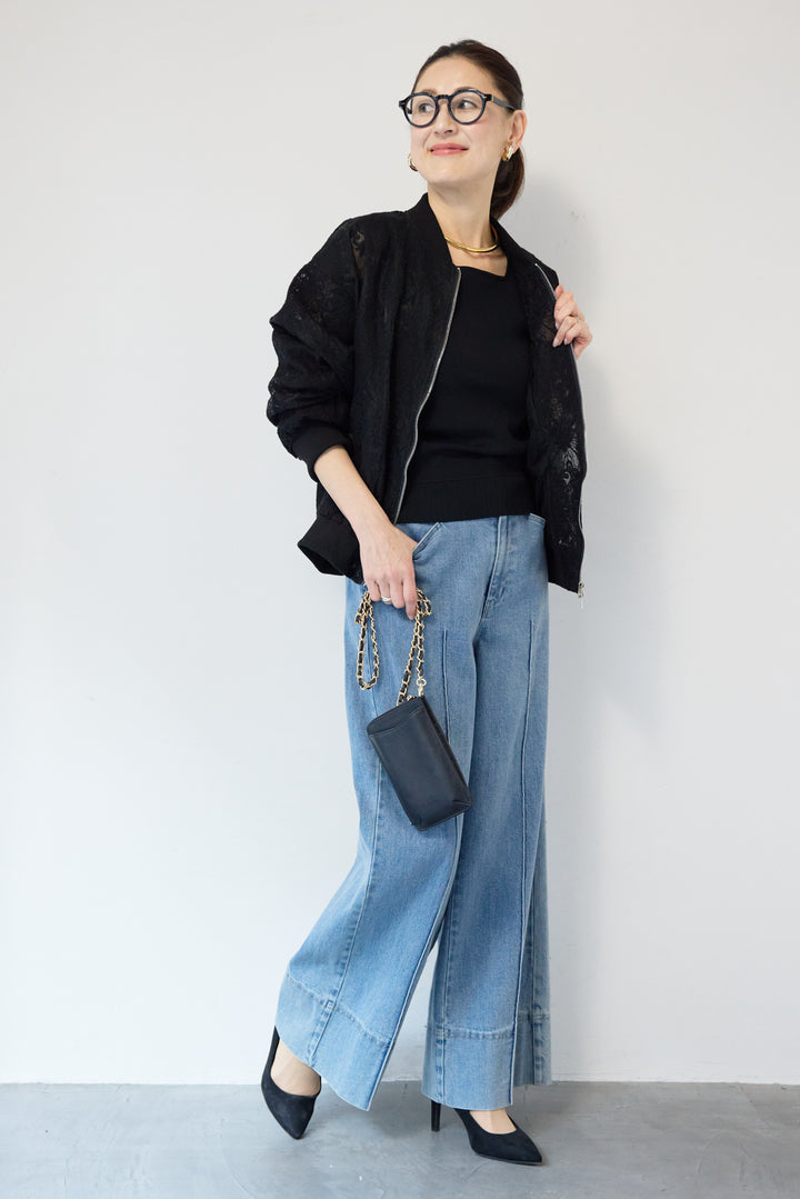 レースシアーブルゾン