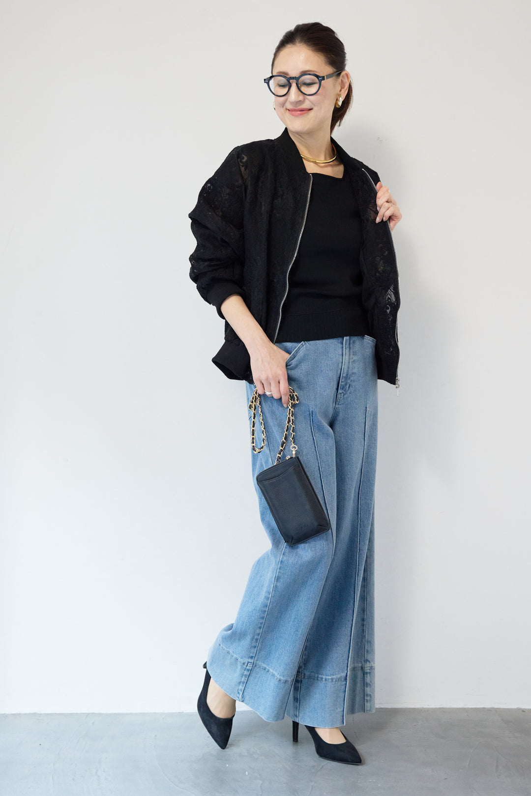 レースシアーブルゾン