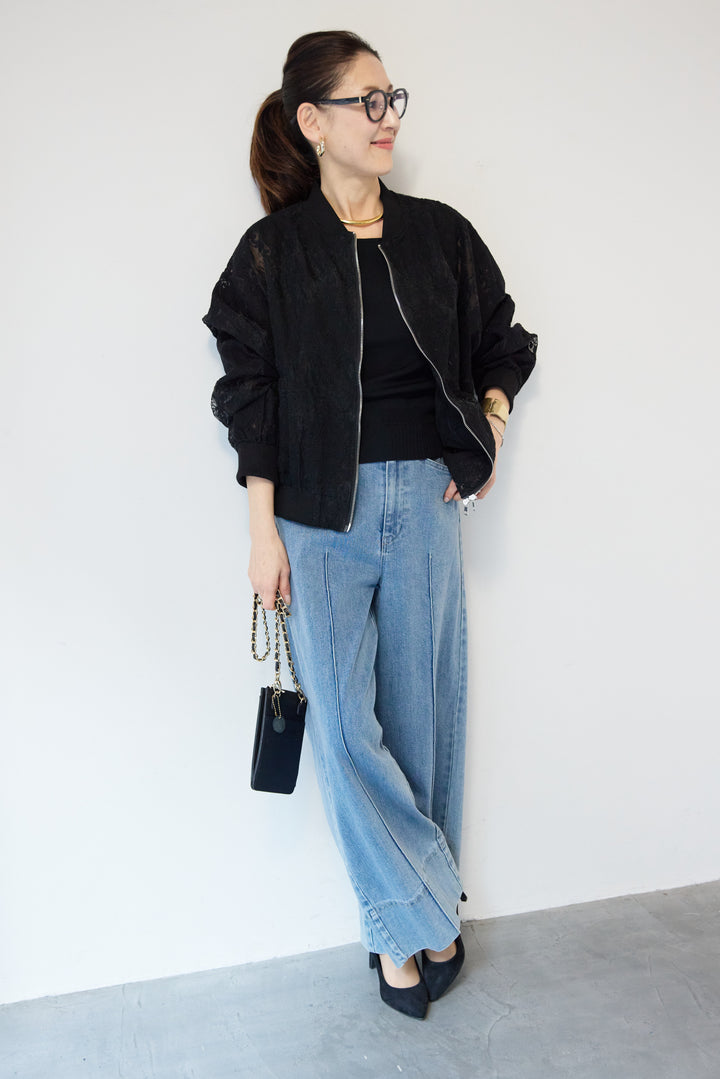 レースシアーブルゾン