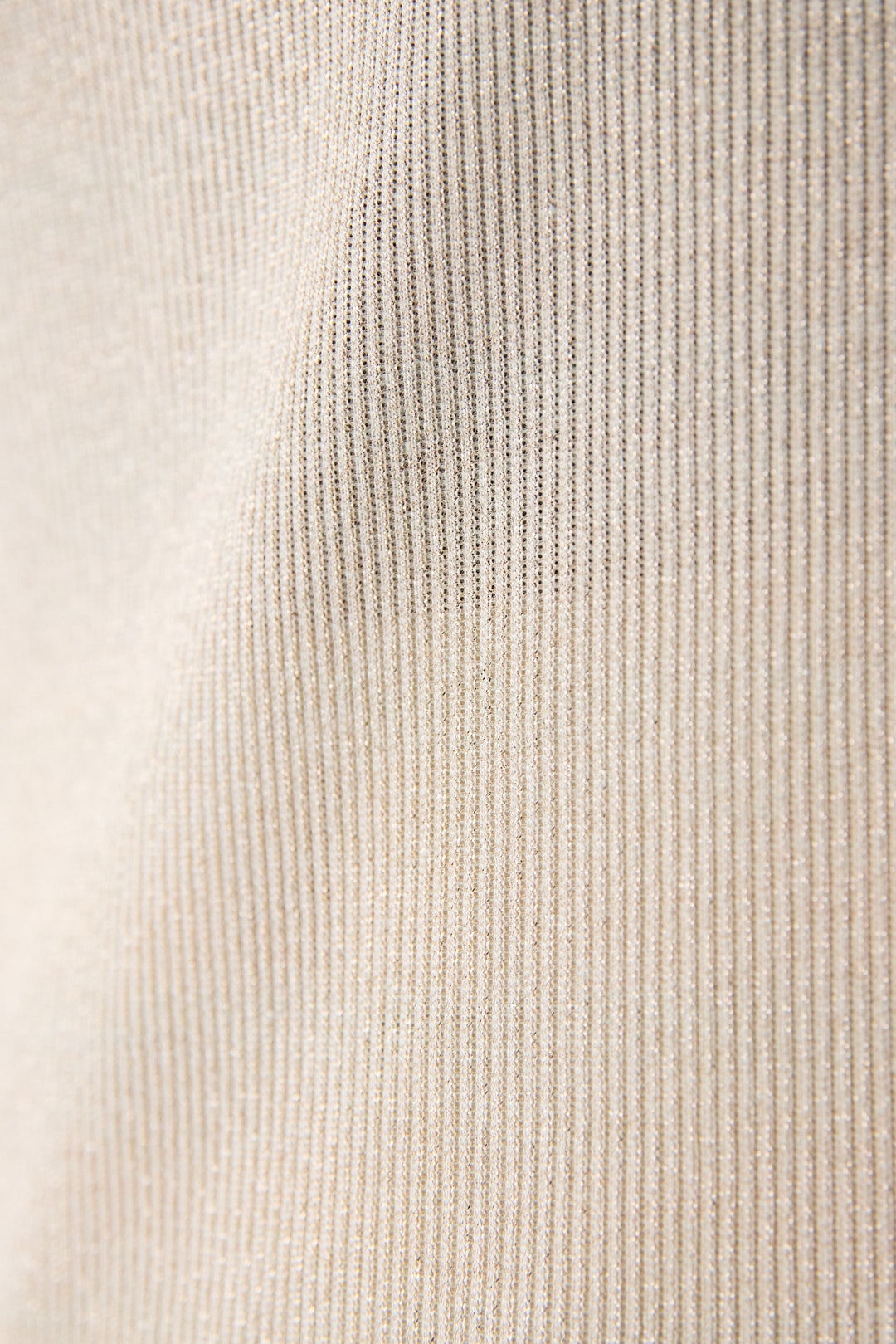 グリッターリブ スクエアネック・シアーカットソー