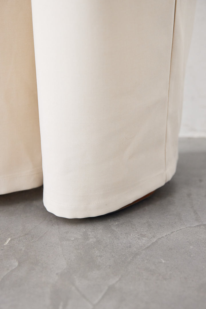 2タック ベルテッド・ワイドストレートパンツ（セットアップ対応）