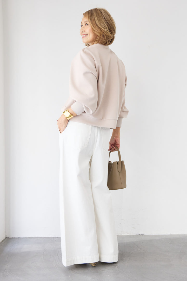 ケープスリーブ・ショルダータックブルゾン