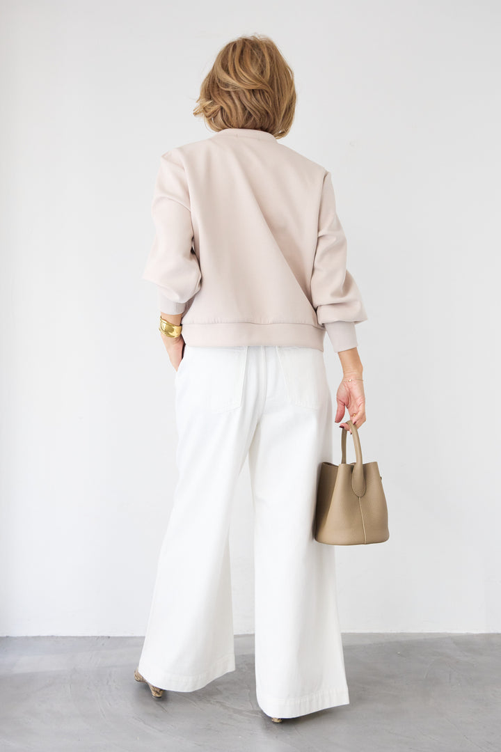 ケープスリーブ・ショルダータックブルゾン