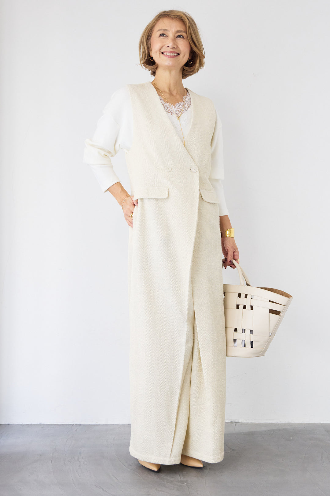 カシュクール・ツイードライクオールインワン