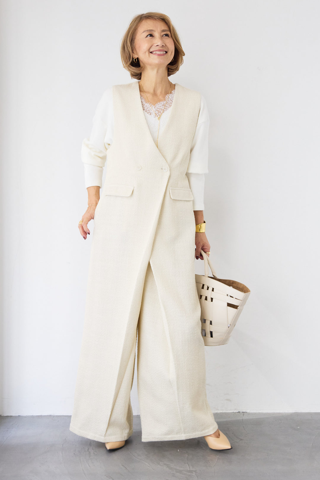 カシュクール・ツイードライクオールインワン