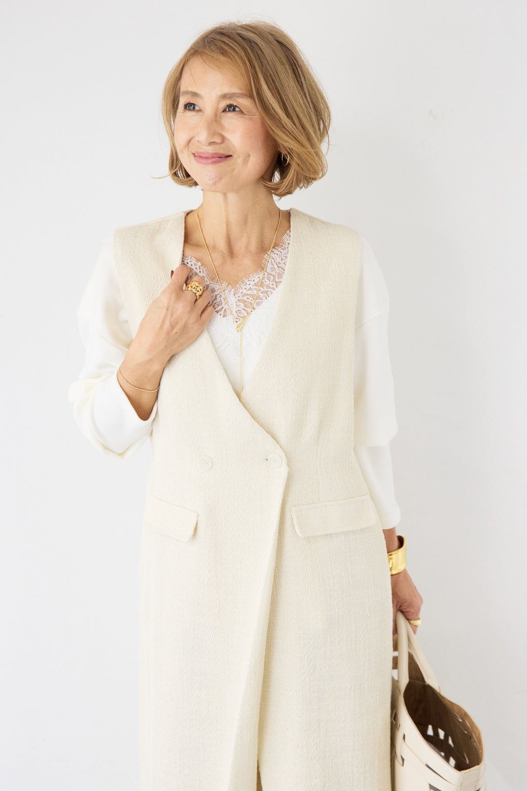 カシュクール・ツイードライクオールインワン