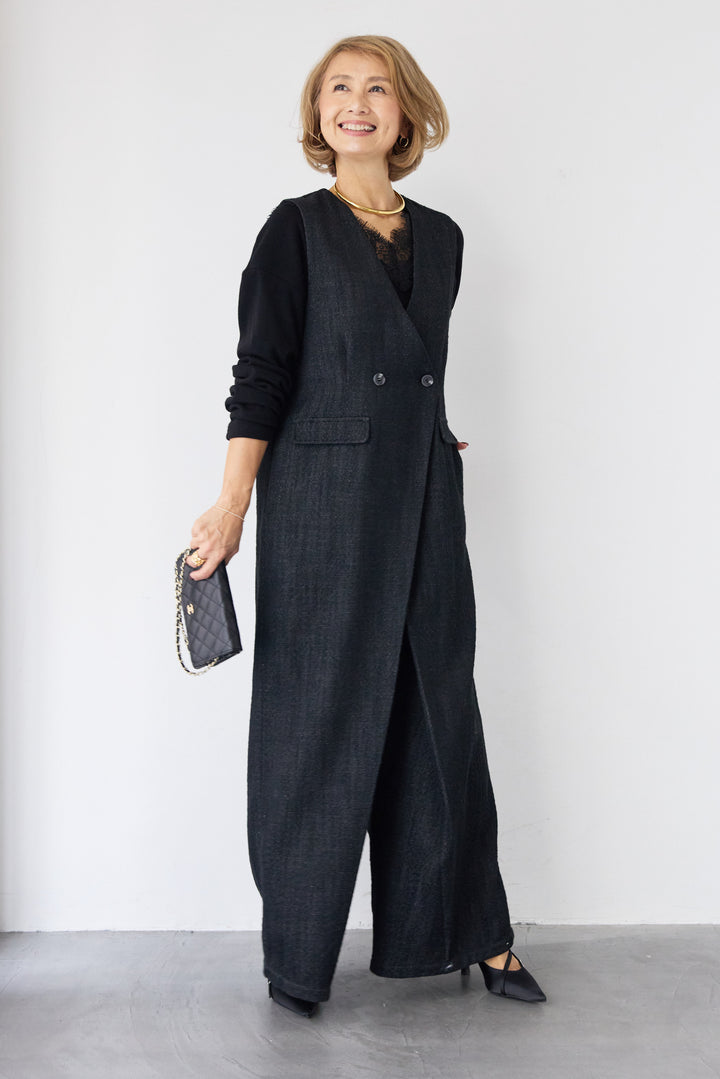 カシュクール・ツイードライクオールインワン