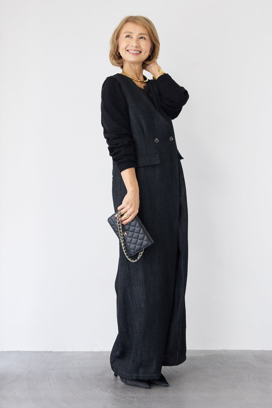 カシュクール・ツイードライクオールインワン