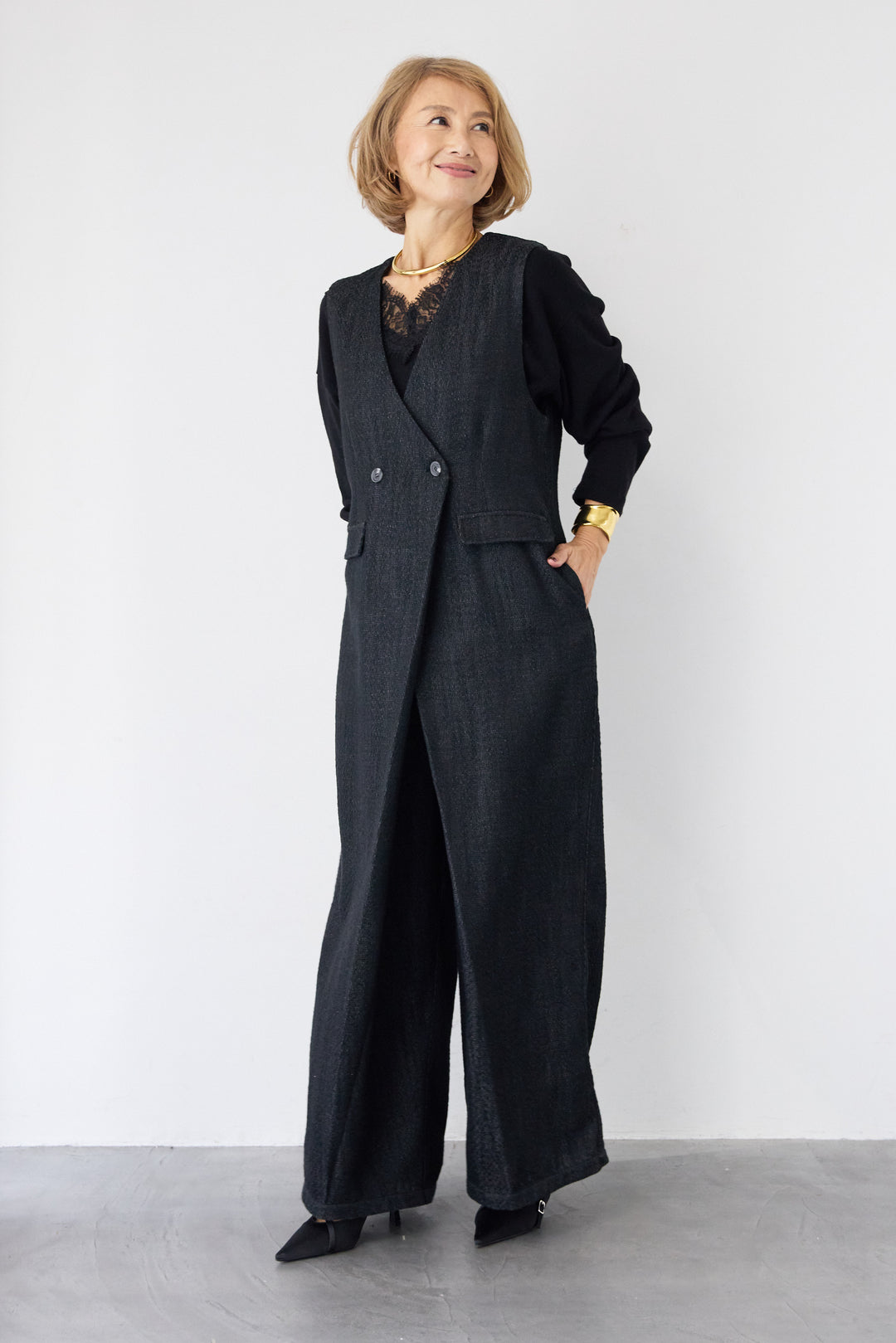 カシュクール・ツイードライクオールインワン