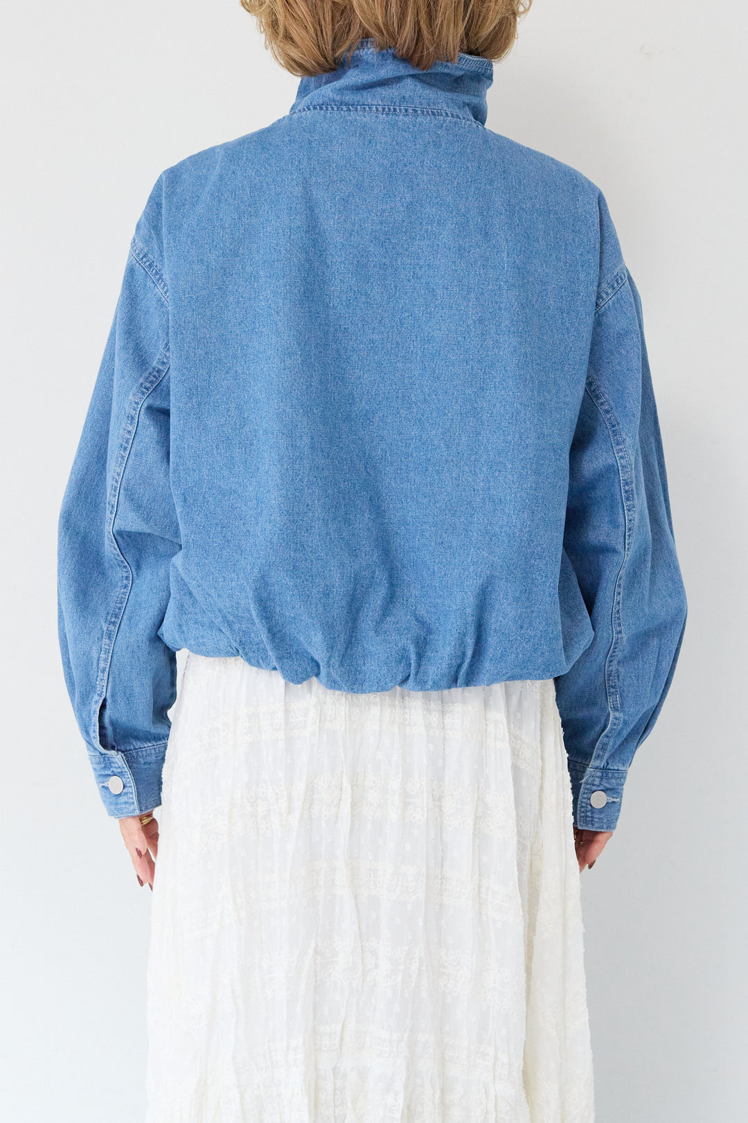 ボリュームスリーブ デニムブルゾン