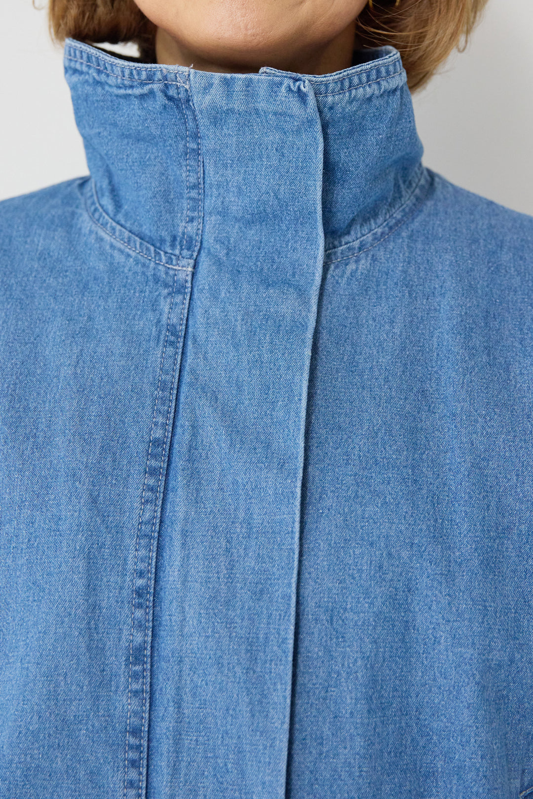 ボリュームスリーブ デニムブルゾン