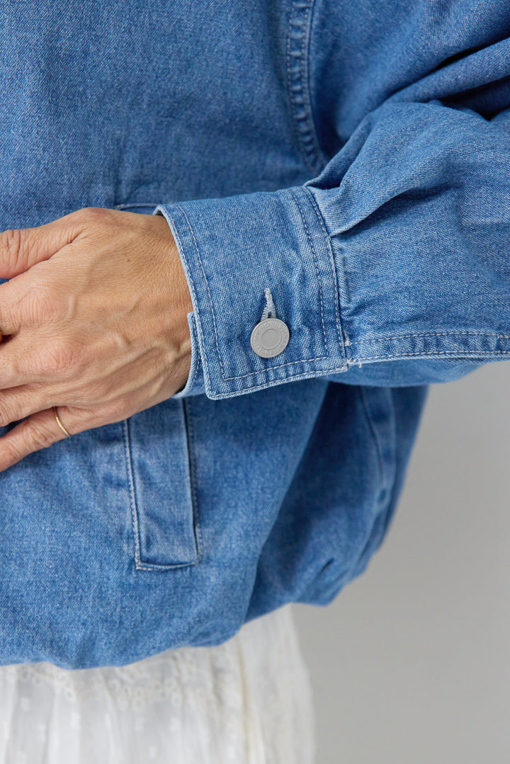 ボリュームスリーブ デニムブルゾン