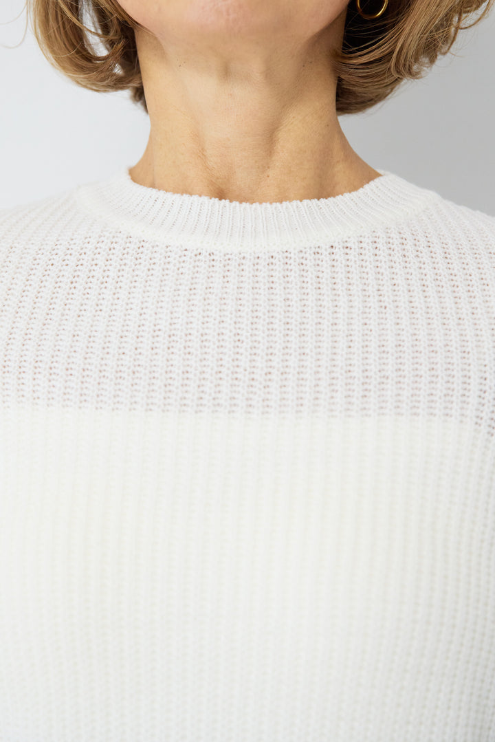 シアー メッシュ編み プルオーバー