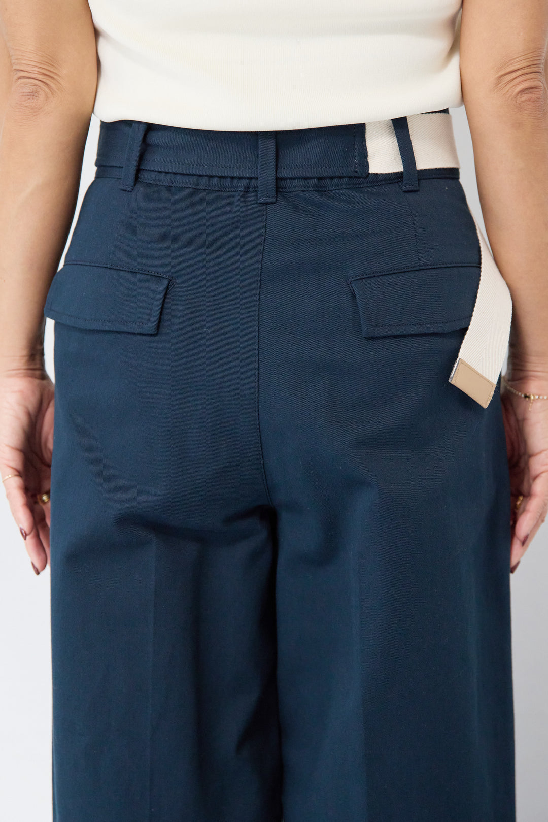 デニムライク・ドロストワイドジョガー