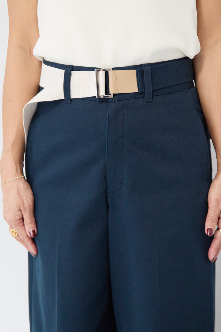 デニムライク・ドロストワイドジョガー