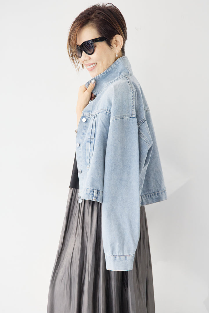 ショートデニムジャケット