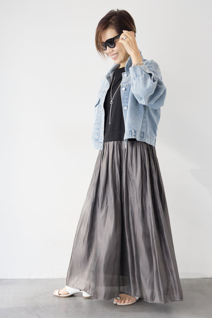 ショートデニムジャケット