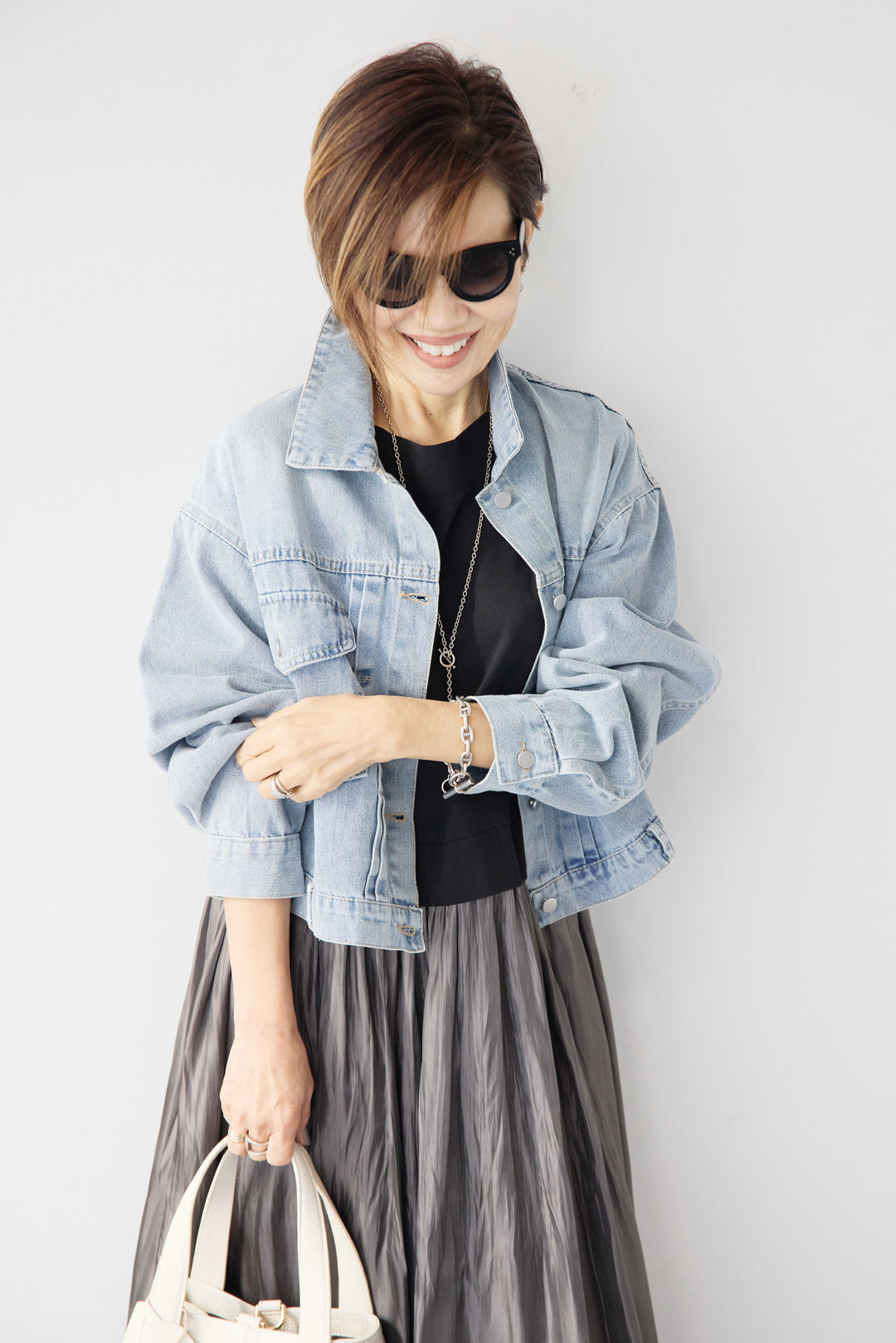 ショートデニムジャケット