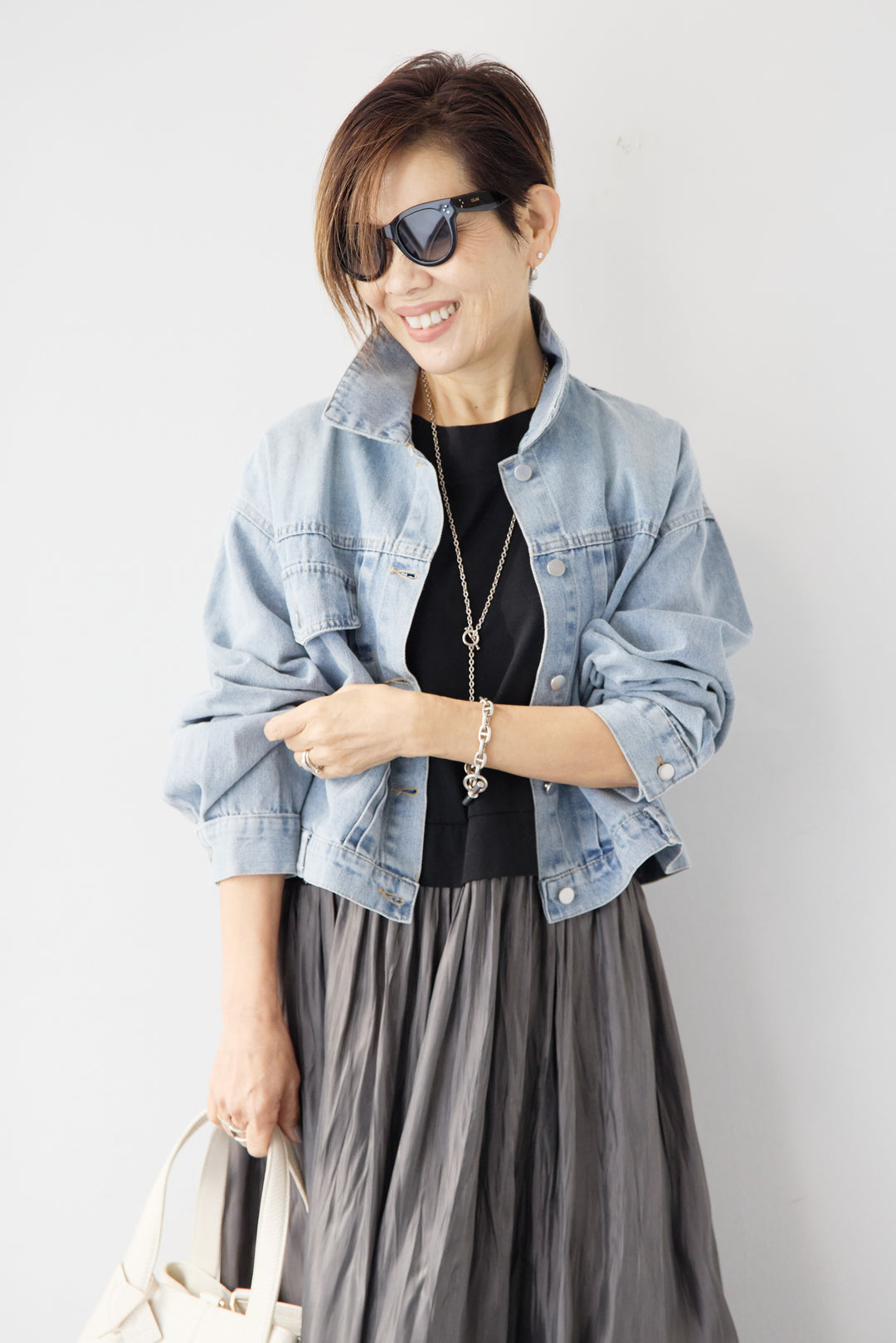 ショートデニムジャケット