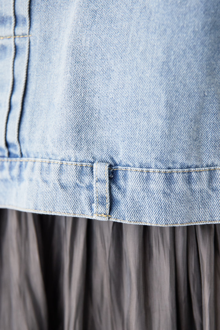 ショートデニムジャケット