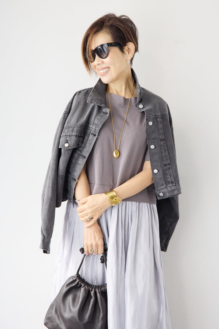 ショートデニムジャケット