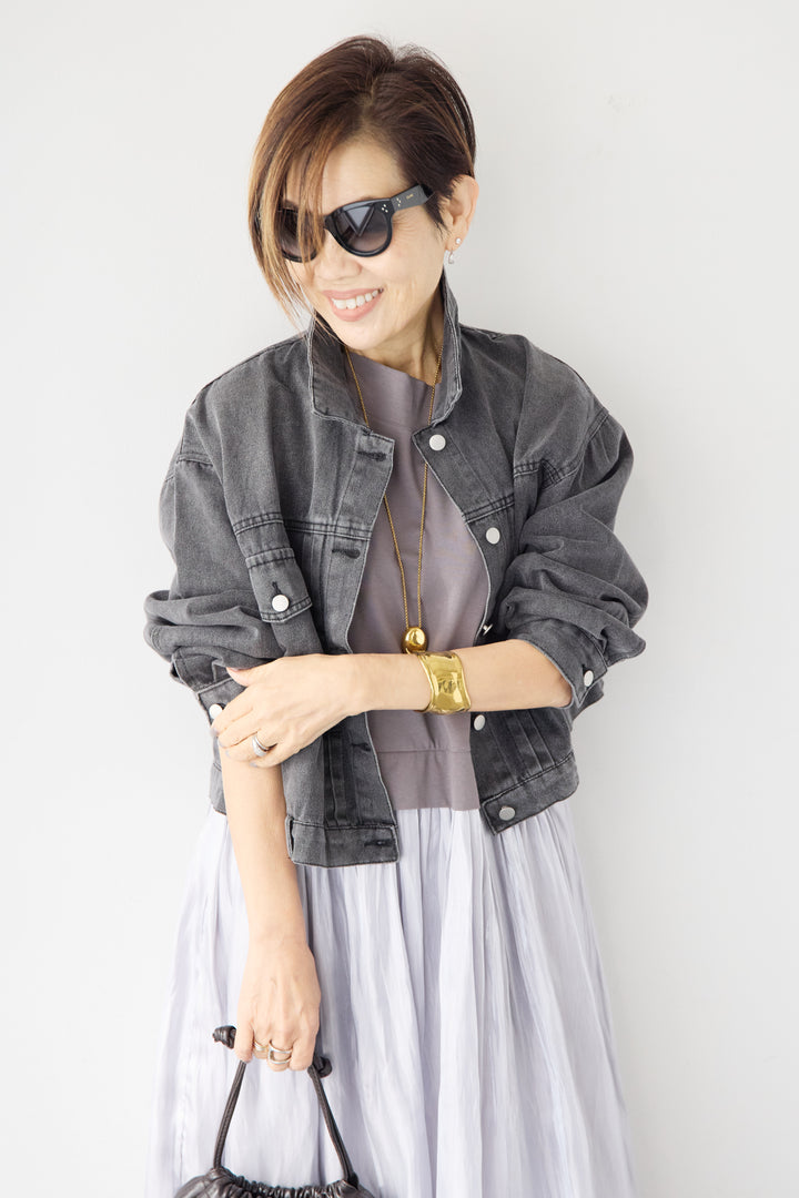 ショートデニムジャケット