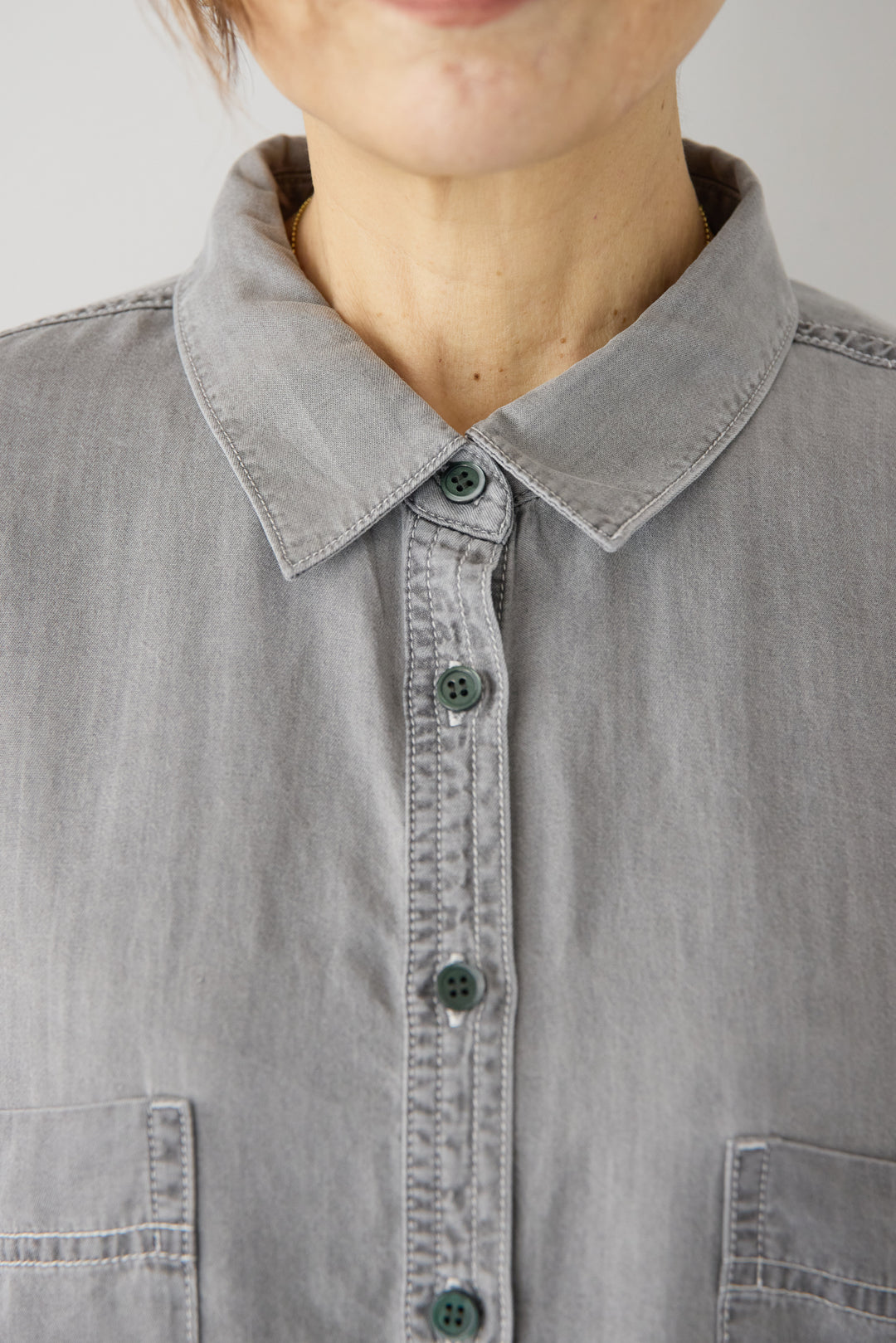 [SET]シルクライクデニムドルマンシャツ+ヴィンテージツイル カーゴパンツ(2set)