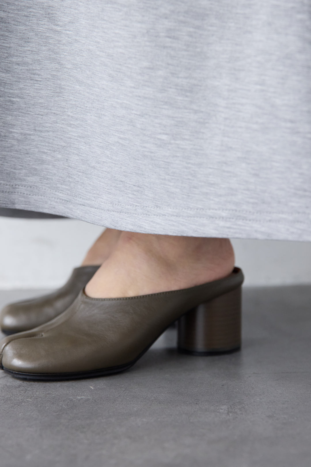 配色シャツカラー ダンボールワンピース