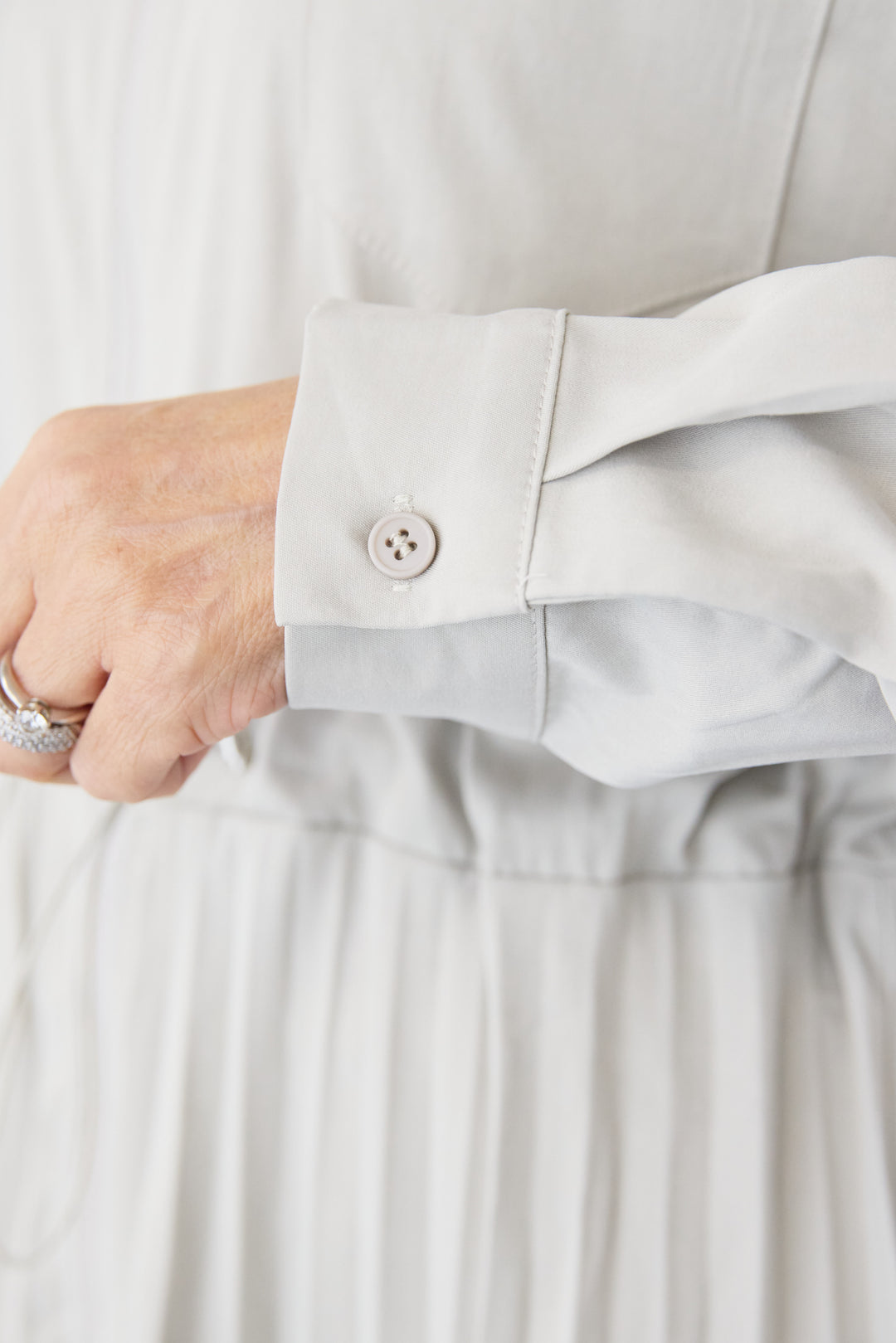 2WAYフーディー プリーツコートワンピース