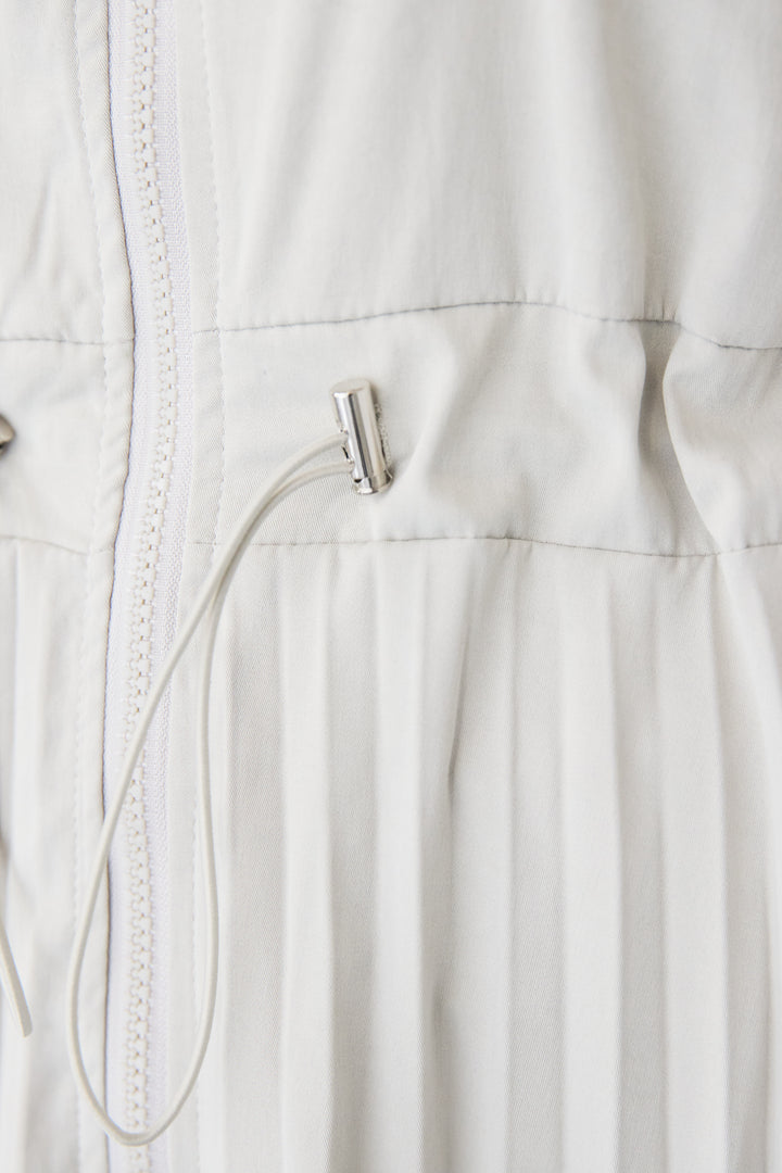 2WAYフーディー プリーツコートワンピース