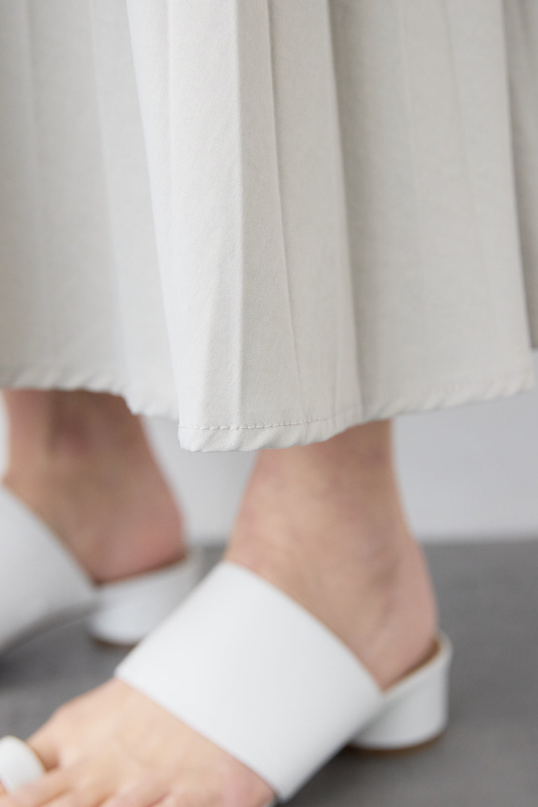 2WAYフーディー プリーツコートワンピース